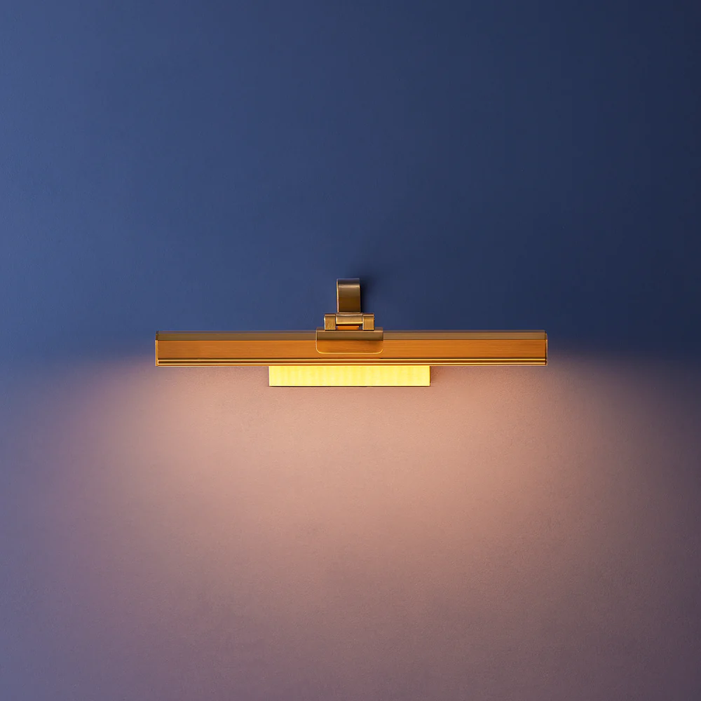 Pooky - Marcel Rechargeable Picture Light - Smaller - Antique Brass Finish