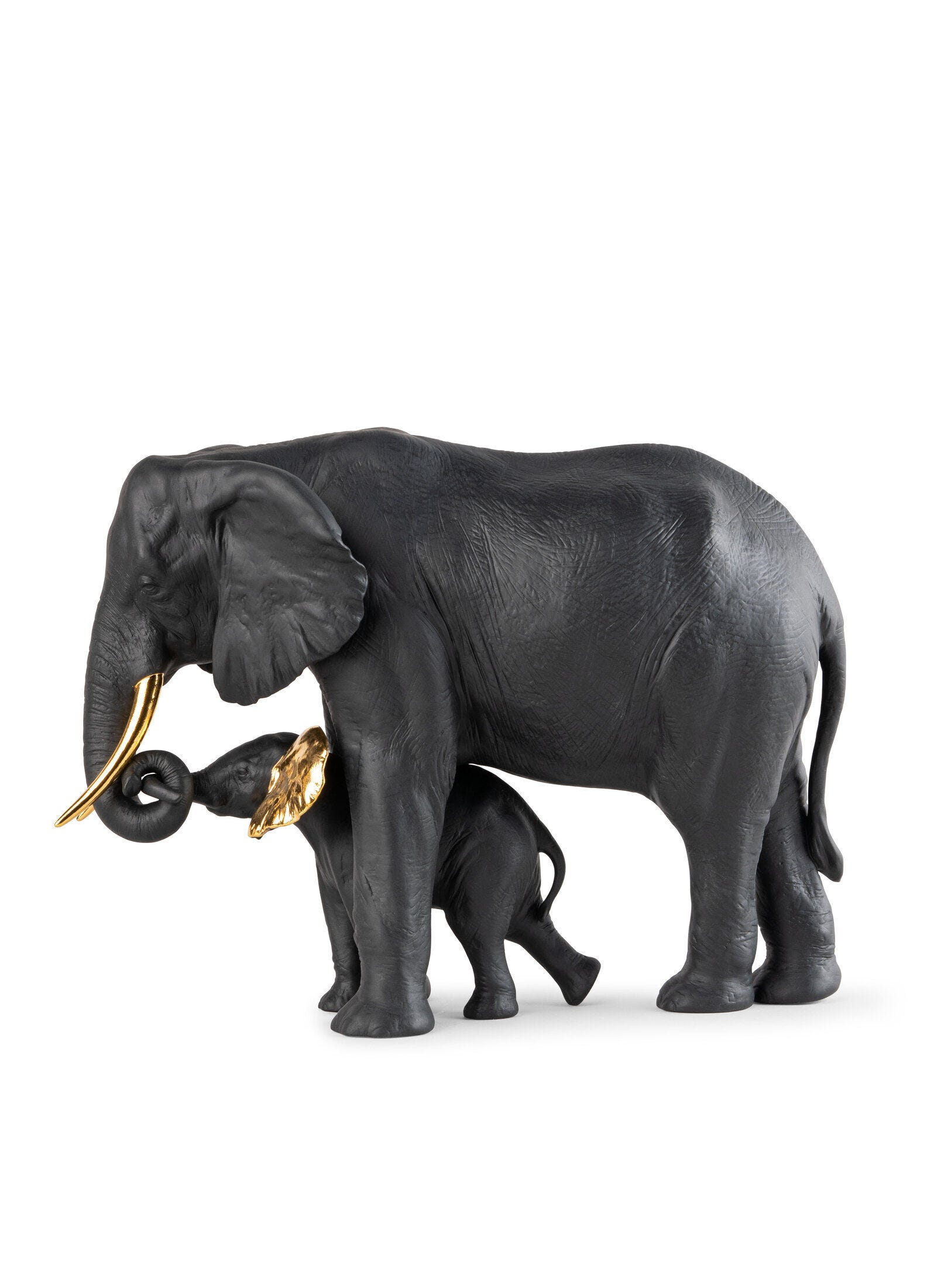Lladró - Leading the way Sculpture - Black-Gold - Limited Edition