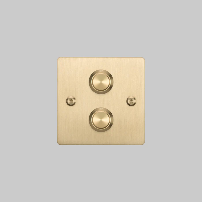 Buster & Punch - 2G Dimmer 120W Linear - Brass Finish