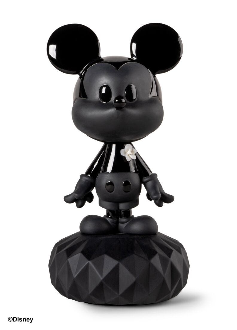 Lladró - Mickey Total Black Sculpture