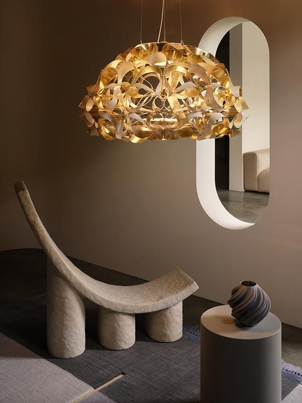 Slamp - Quantica Suspension Lamp - 120 - Gold