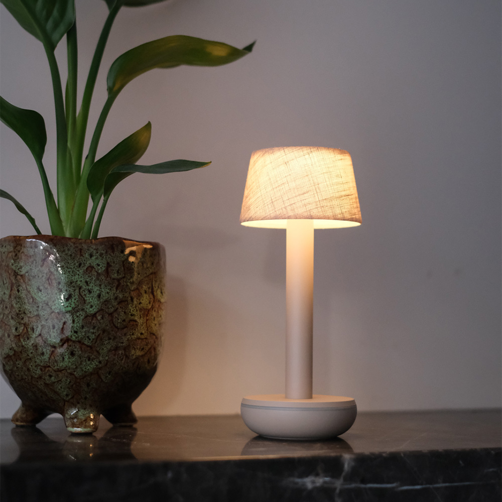 Humble Lights - Two Table Light Beige/Beige Linen