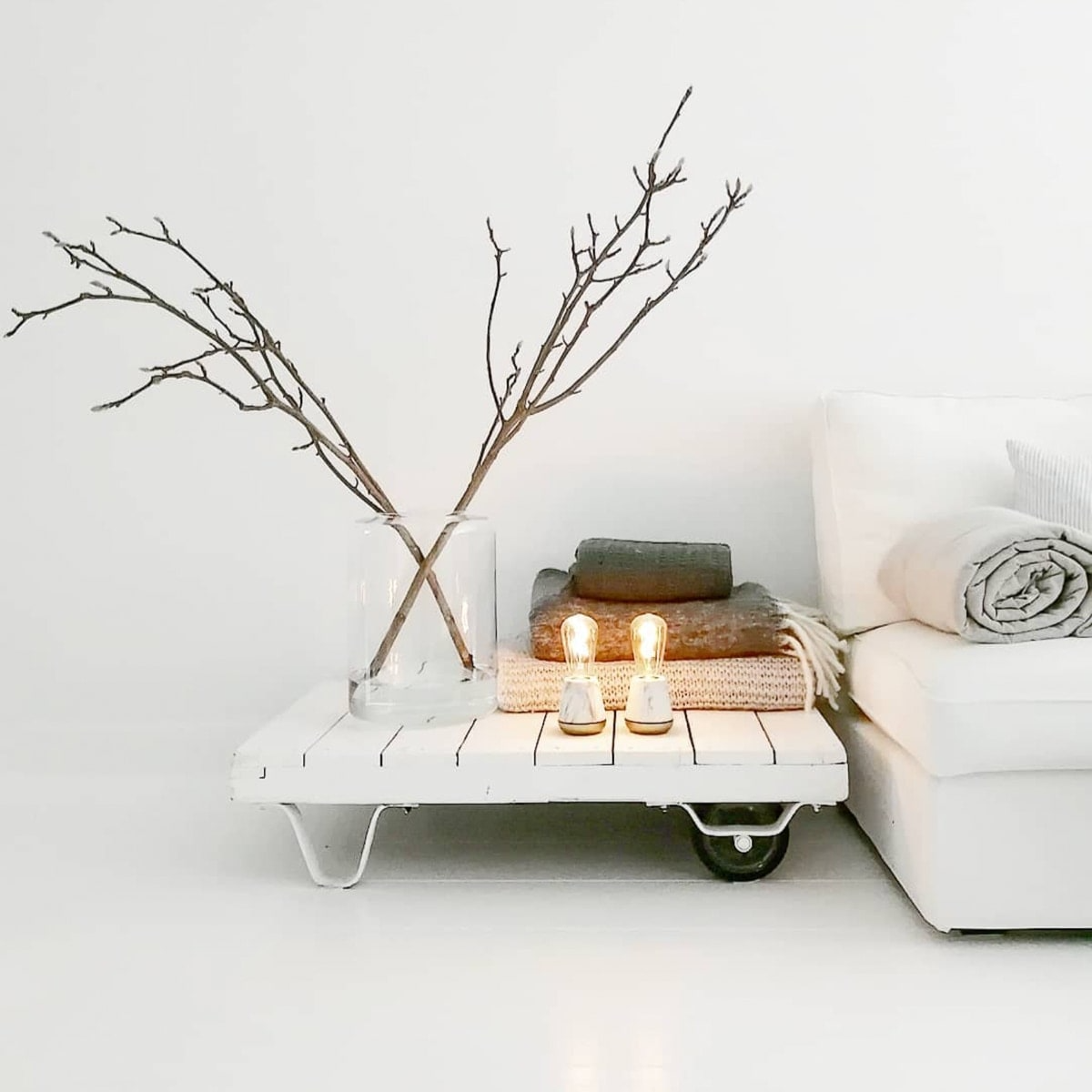 Humble Lights - One Table Light Smart White Marble