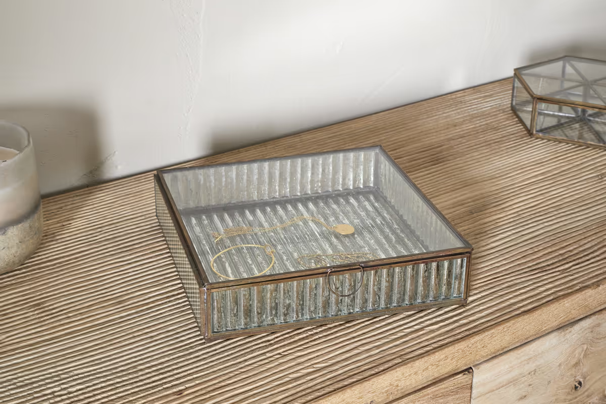 Nkuku - Malita Jewellery Box - Antique Brass