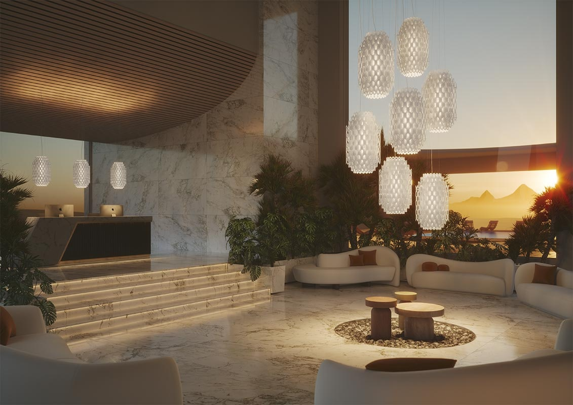 Slamp - Chantal Suspension Lamp - Medium - White