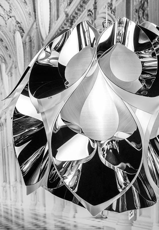 Slamp - Flora Suspension Lamp - Pewter