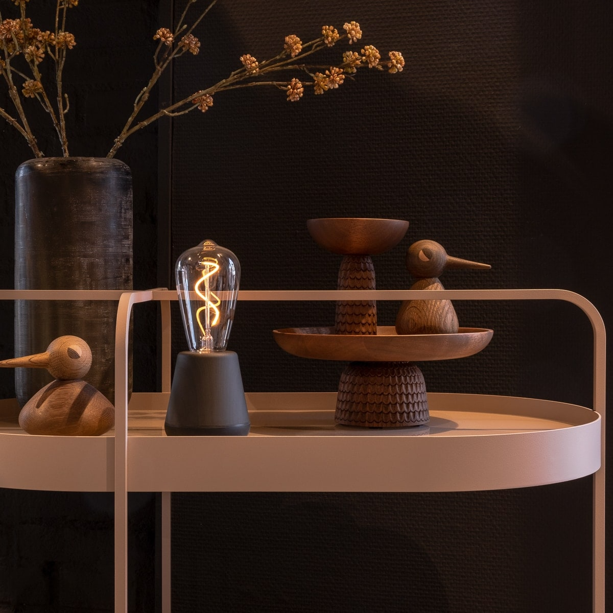 Humble Lights - One Table Light Black Wood