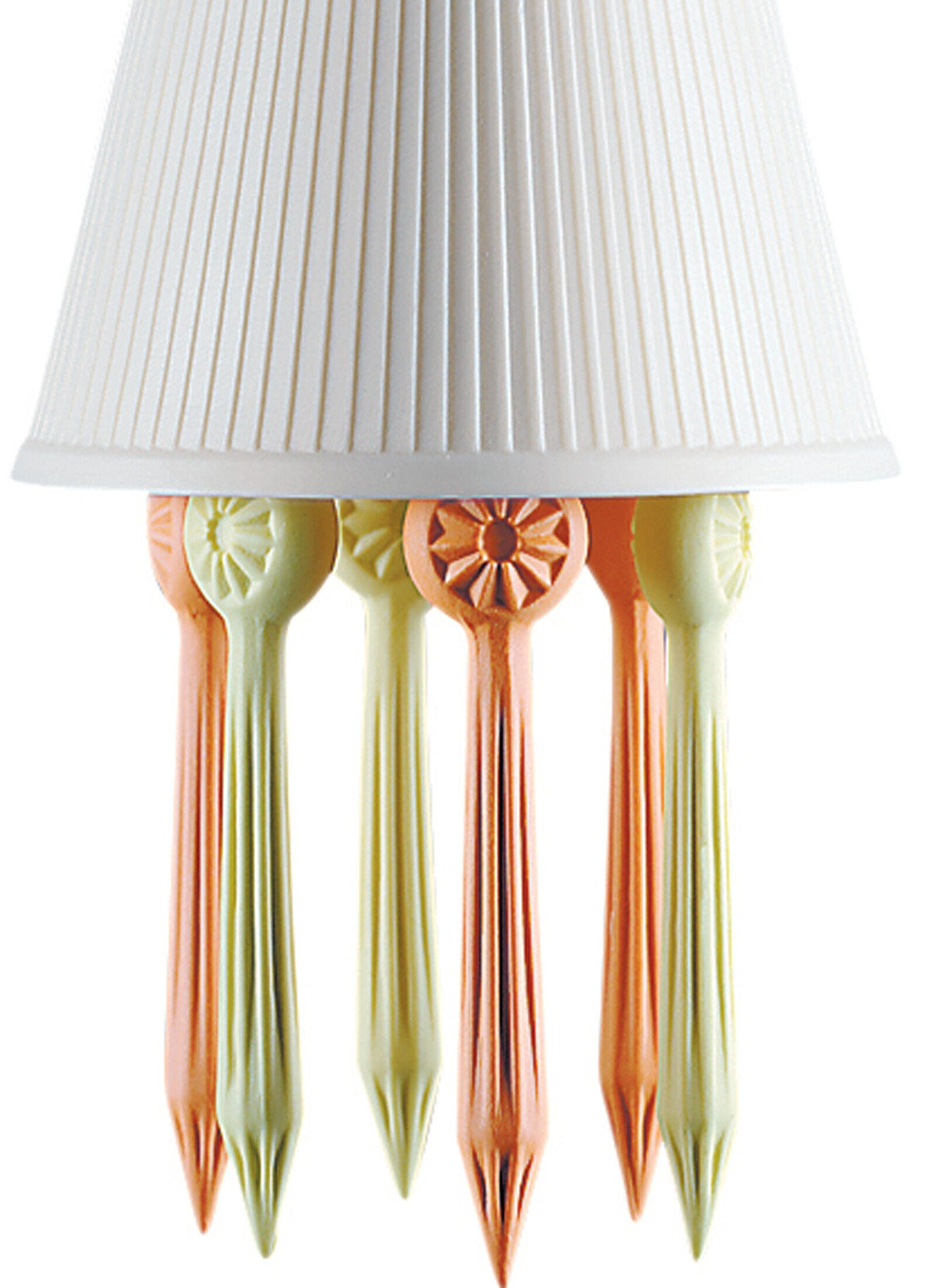 Lladró - Belle de Nuit Pendant Light with Lithophane and Tears - Multicolor