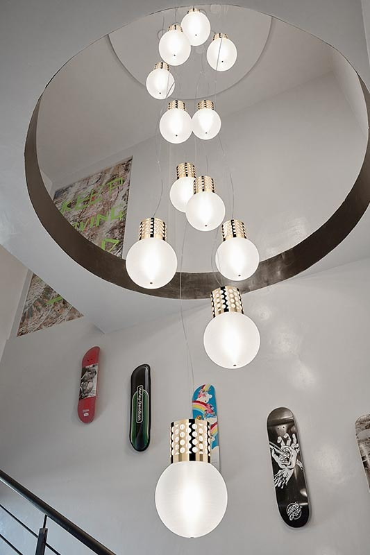Slamp - Atmosfera Suspension Lamp - Gold