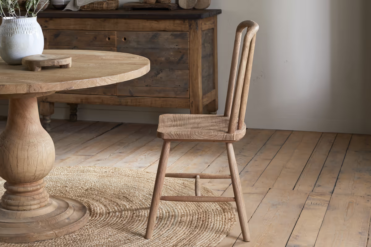 Nkuku - Om Mango Wood Dining Chair - Natural