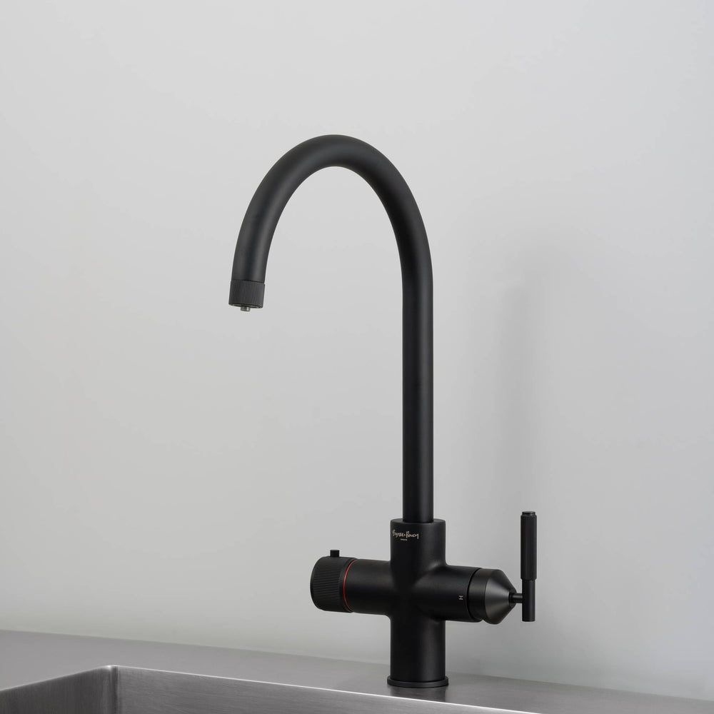 Buster & Punch - UK Kitchen Hot Tap Linear - 4 IN 1 - Welder's Black