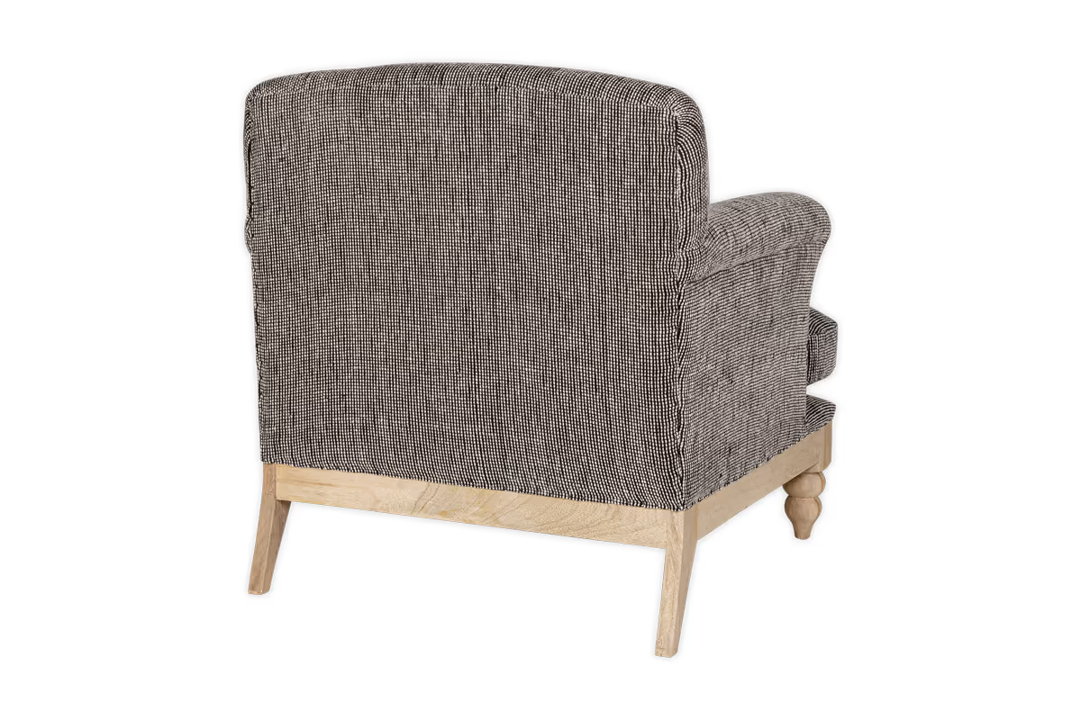 Nkuku - Maganda Cotton Armchair - Charcoal