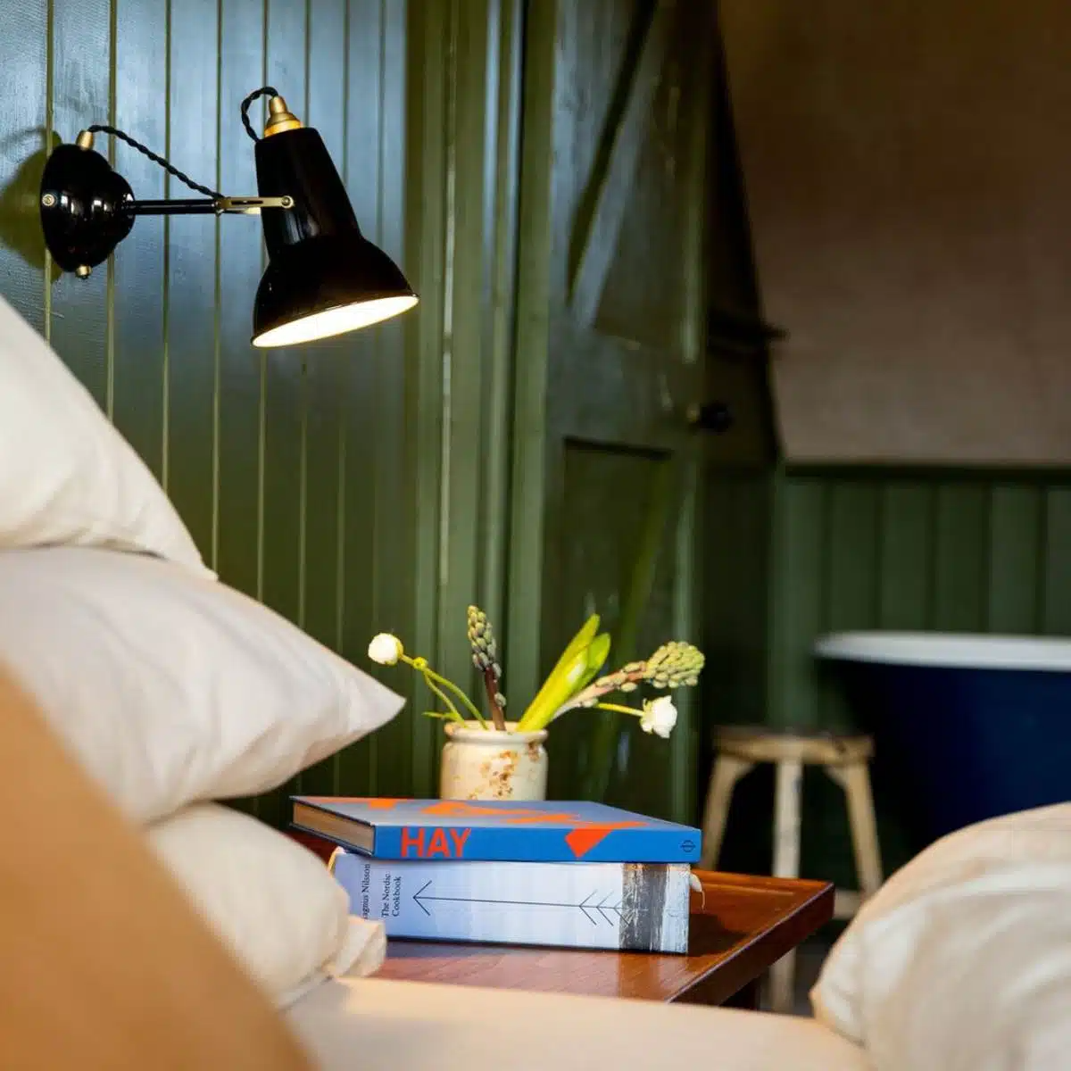 Anglepoise Light - Original 1227 Brass Wall Light Jet Black - Jet Black Finish - Steel Shade and Wall Plate