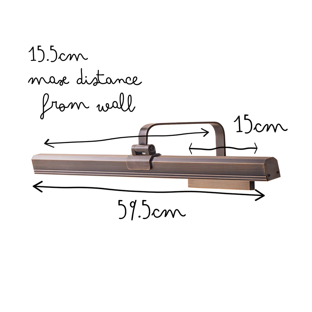 Pooky - Marcel Rechargeable Picture Light - Larger - Bronze Finish