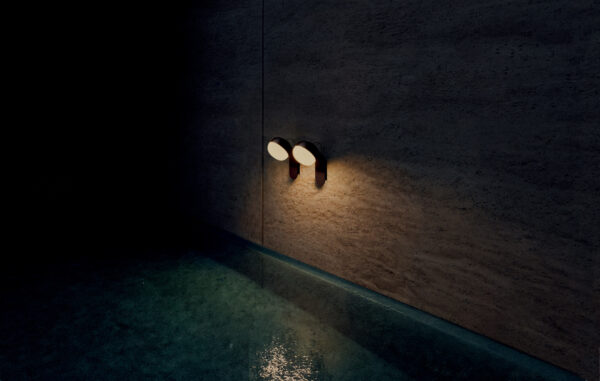 Contardi Kiki Wall Light Zest - Deep Black Frame - Opal White Glass Diffuser