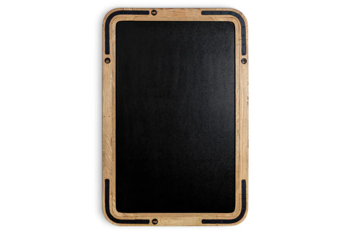 Nkuku - Vivan Rectangular Grooved Wood Mirror - Natural