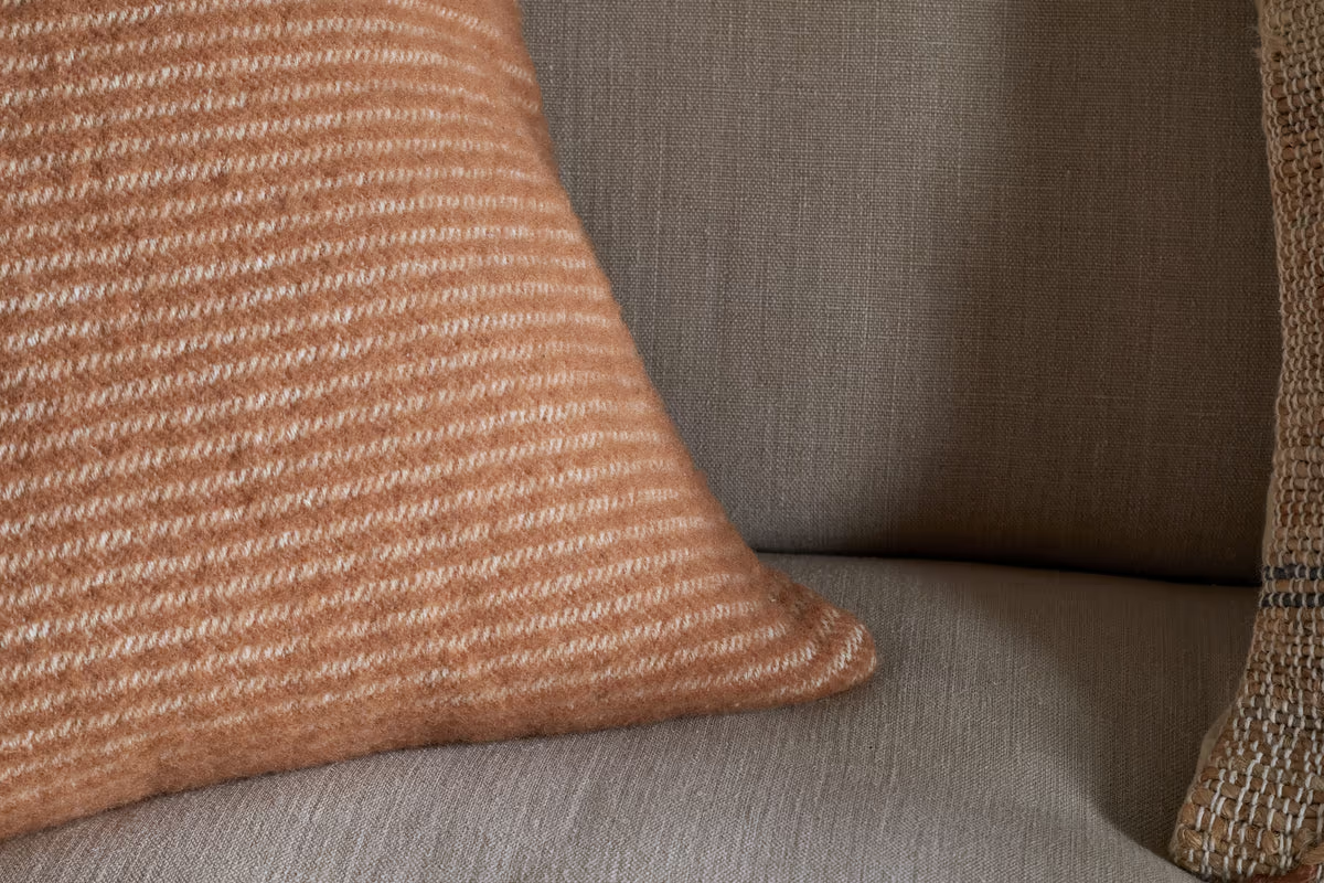 Nkuku - Ilaa Wool Cushion Cover - Sand - 60 x 40cm