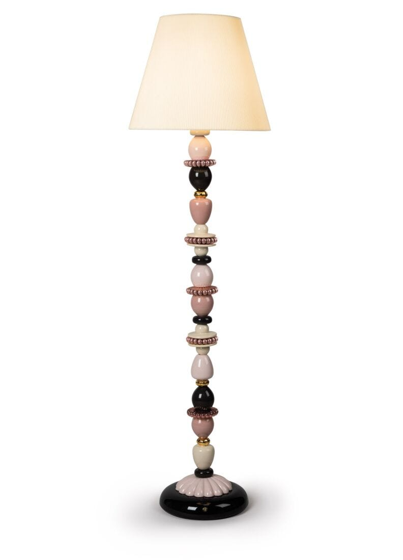 Lladró - Firefly Floor Lamp - Pink and Gold