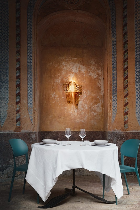 Slamp - Aria Applique Wall Lamp - Gold
