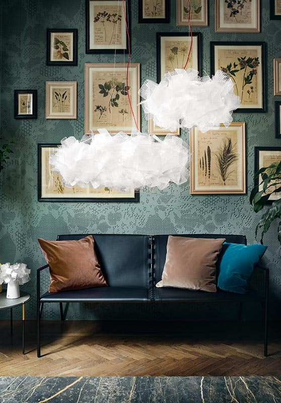 Slamp - Clizia Suspension Lamp - Large - Pixel - Transparent Wire