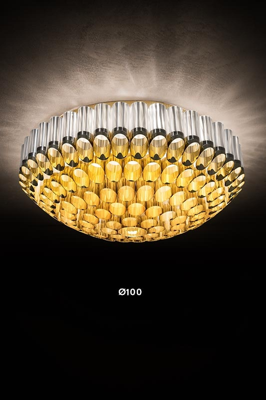 Slamp - Odeon Ceiling Lamp - Large - Gold