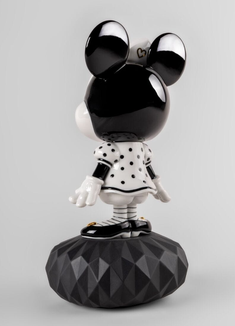 Lladró - Minnie in Black and White Sculpture