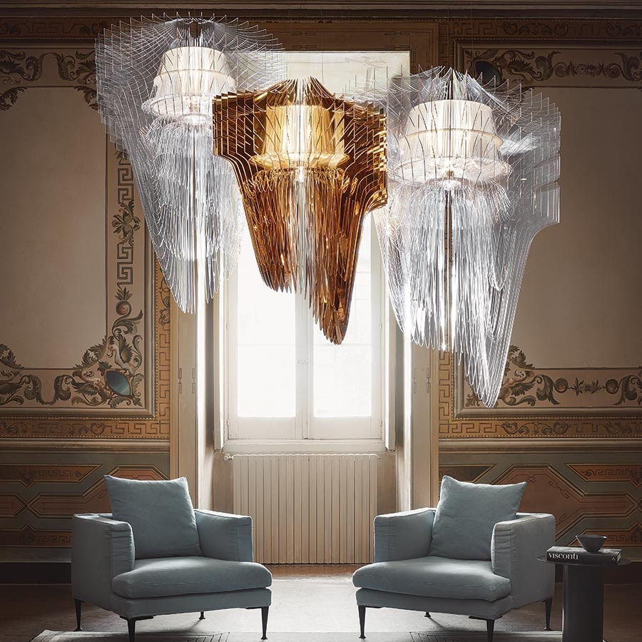 Slamp - Aria Suspension Lamp - Medium - Transparent