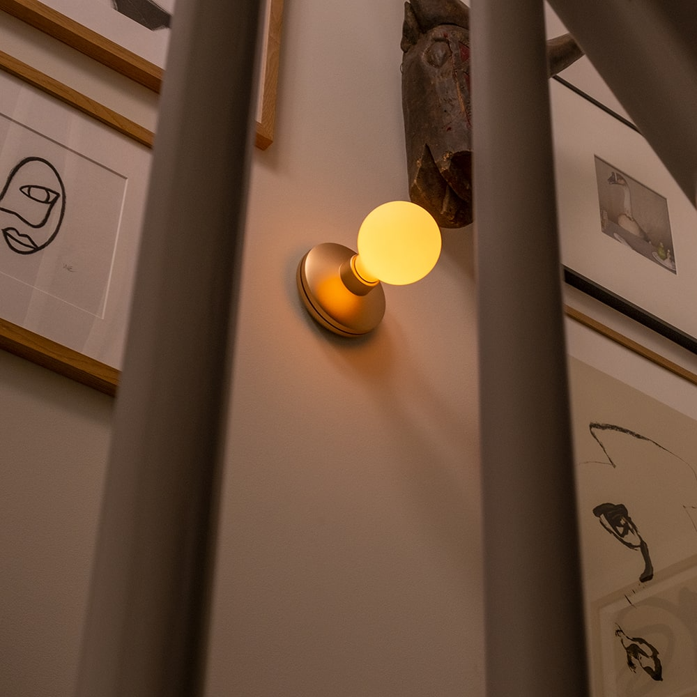 Humble Lights - Bee Wall Light Gold Frosted