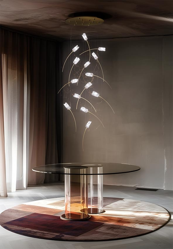 Slamp - Tulip Suspension Lamp - 14 Round - Prisma