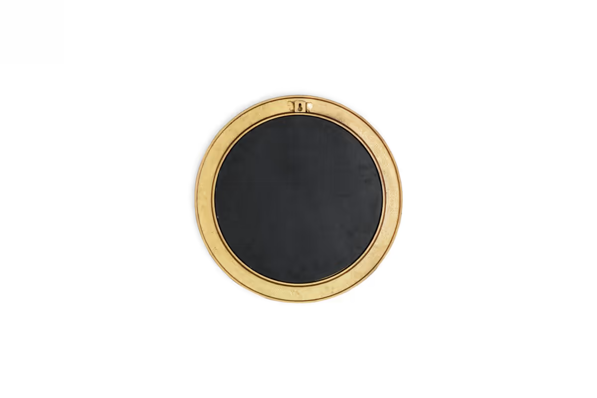 Nkuku - Putali Etched Mirror - Antique Brass