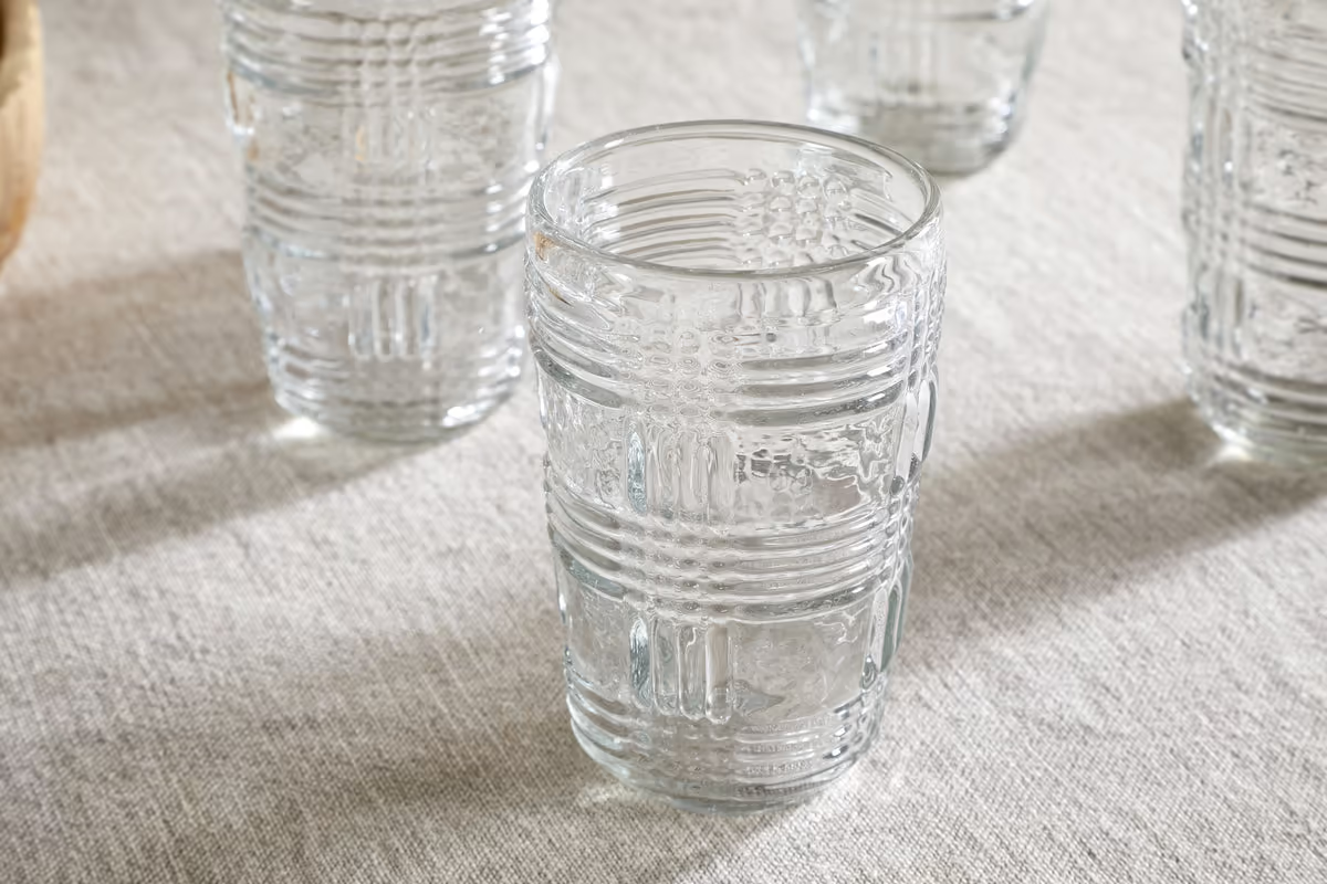 Nkuku - Kaanch Highball - Clear - (Set of 4)