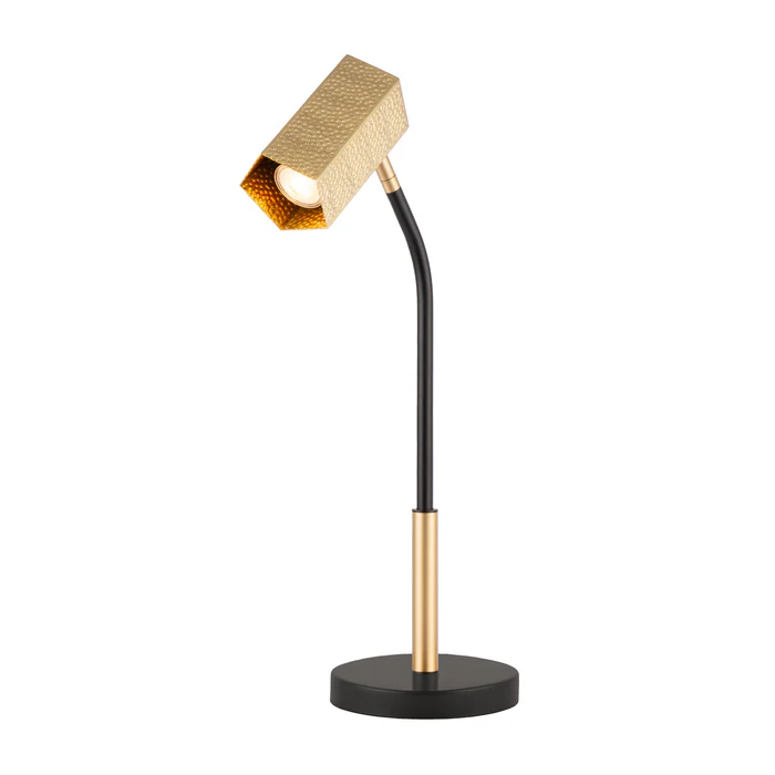 Northern Light - Cairo Table Lamp - Brushed Brass Matt Black Finish