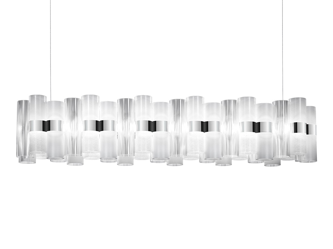 Slamp - La Lollo Linear Suspension Lamp - 140 - White