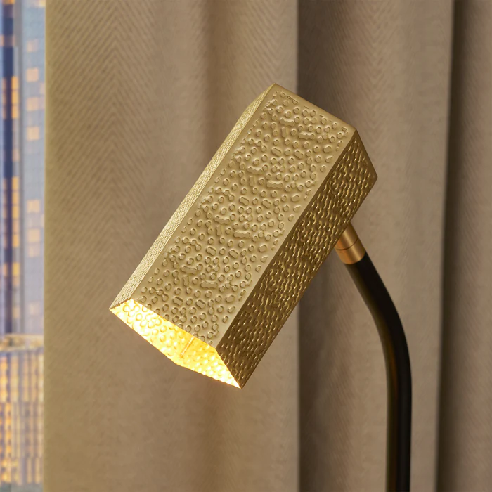 Northern Light - Cairo Table Lamp - Brushed Brass Matt Black Finish