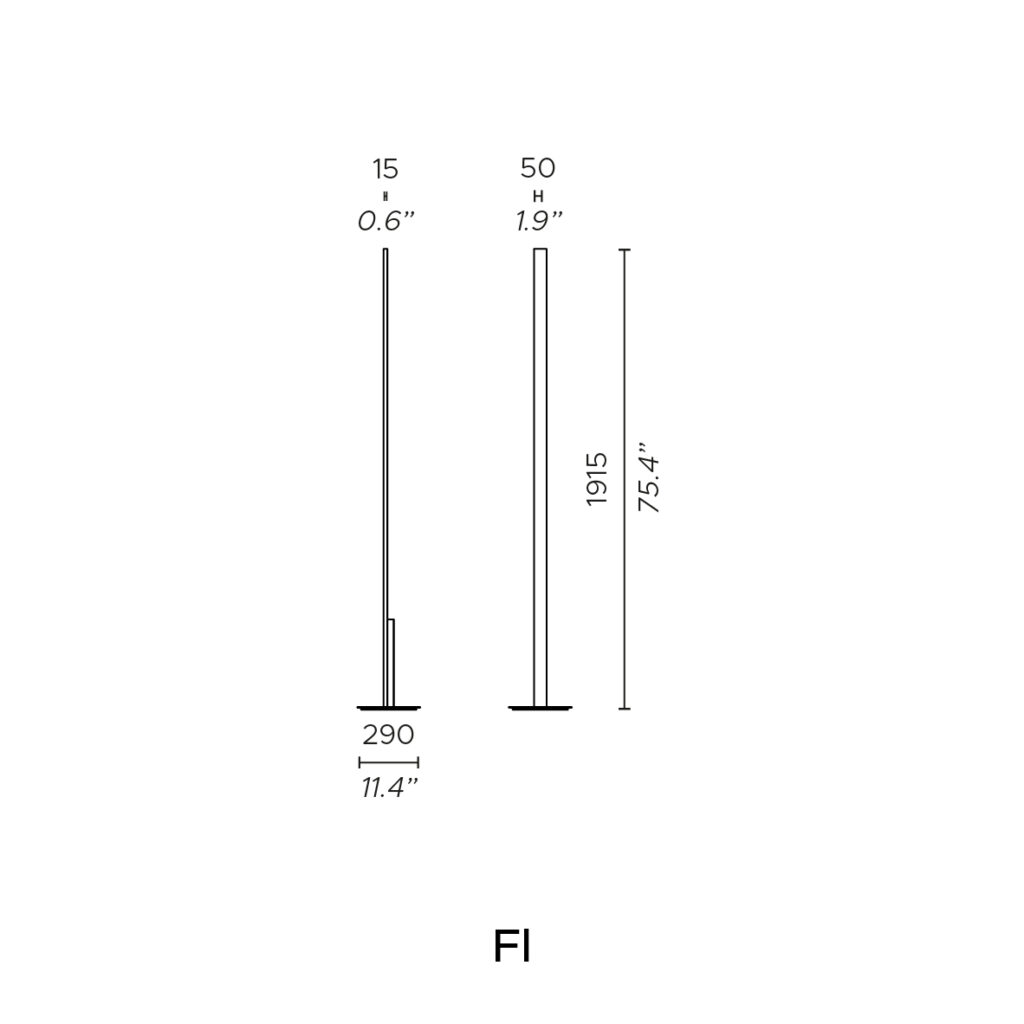 Contardi Lighting Fly Floor Lamp - Anthracite