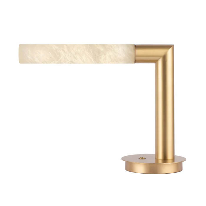 Northern Light - Geo Desk Light - Brushed Brass Finish