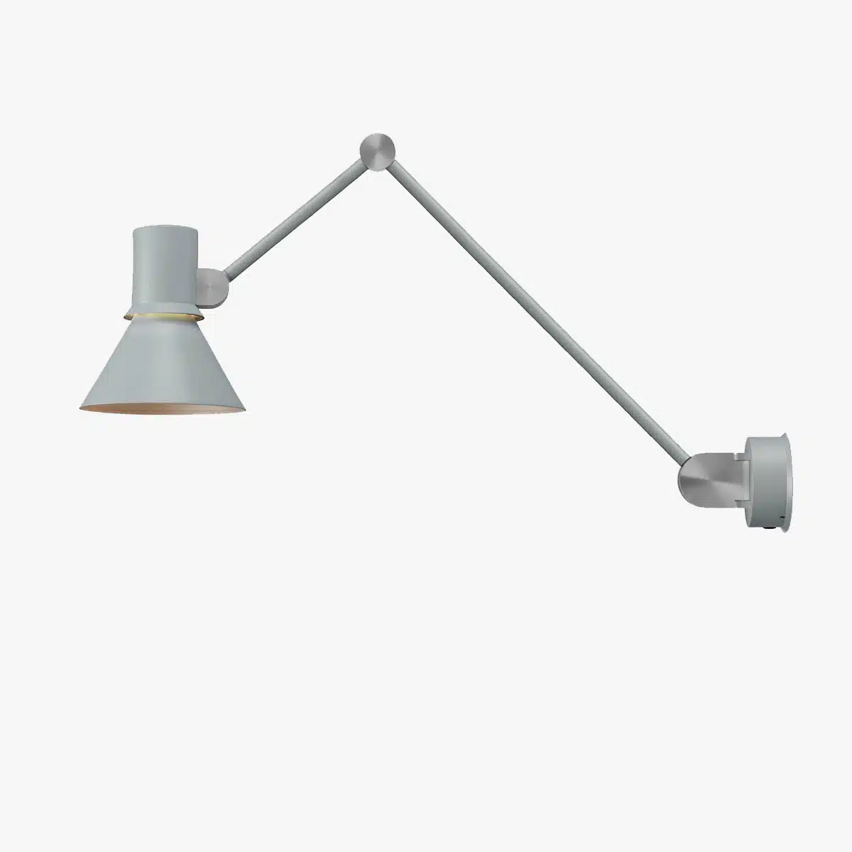 Anglepoise Light - Type 80 W3 Wall Light Grey Mist - Grey Mist Finish - Aluminium Shade