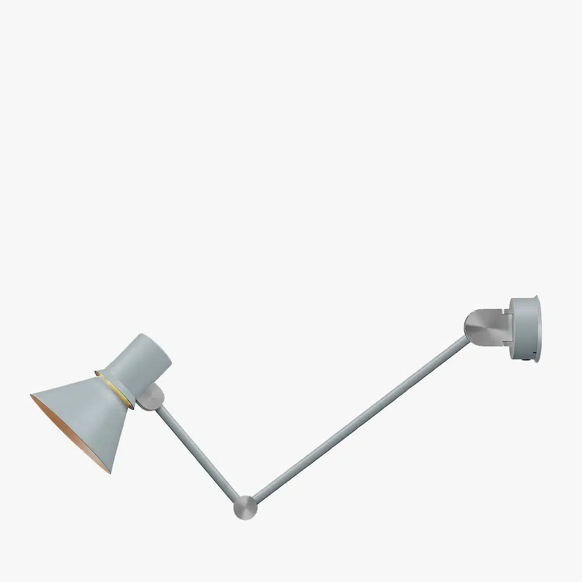Anglepoise Light - Type 80 W3 Wall Light Grey Mist - Grey Mist Finish - Aluminium Shade