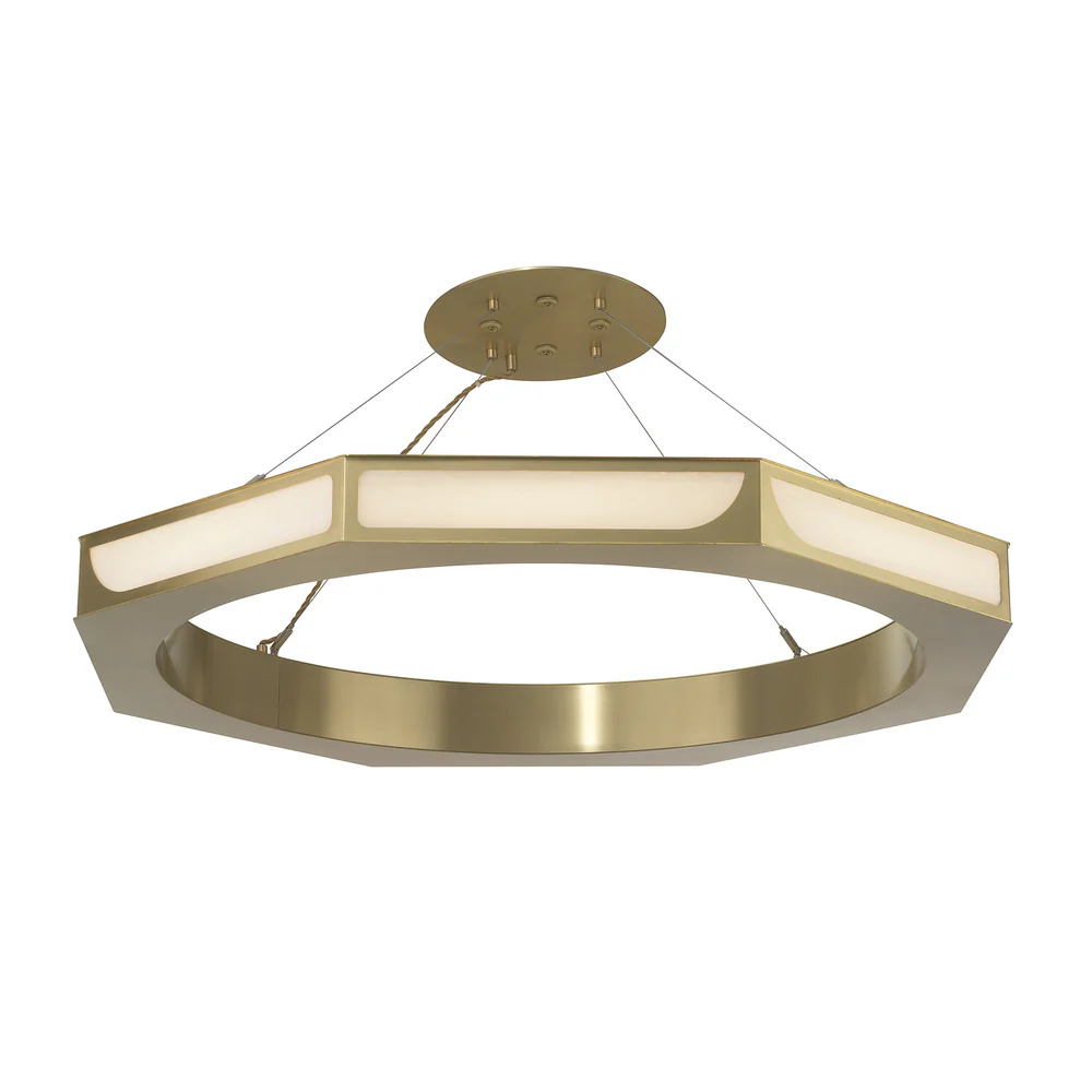 Northern Light - Chiltern Chandelier Ceiling Lights - Brushed Brass Finish