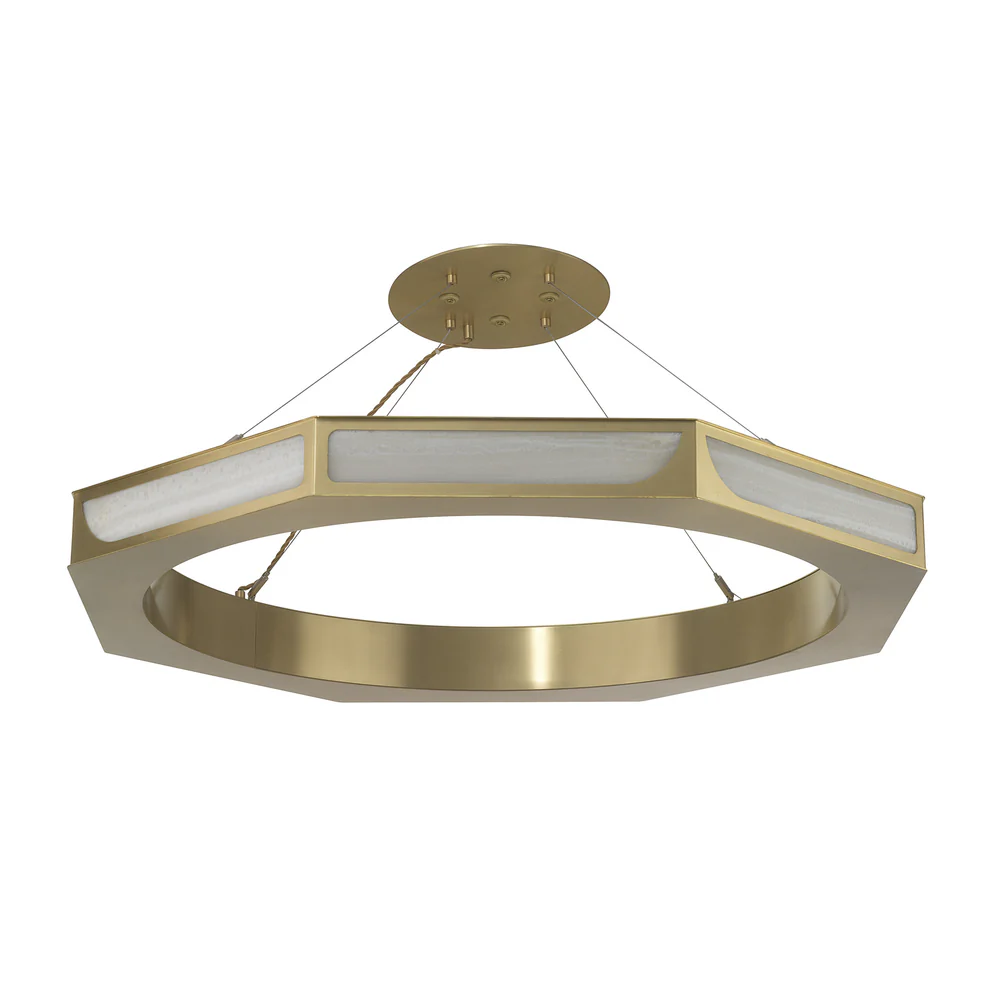Northern Light - Chiltern Chandelier Ceiling Lights - Brushed Brass Finish