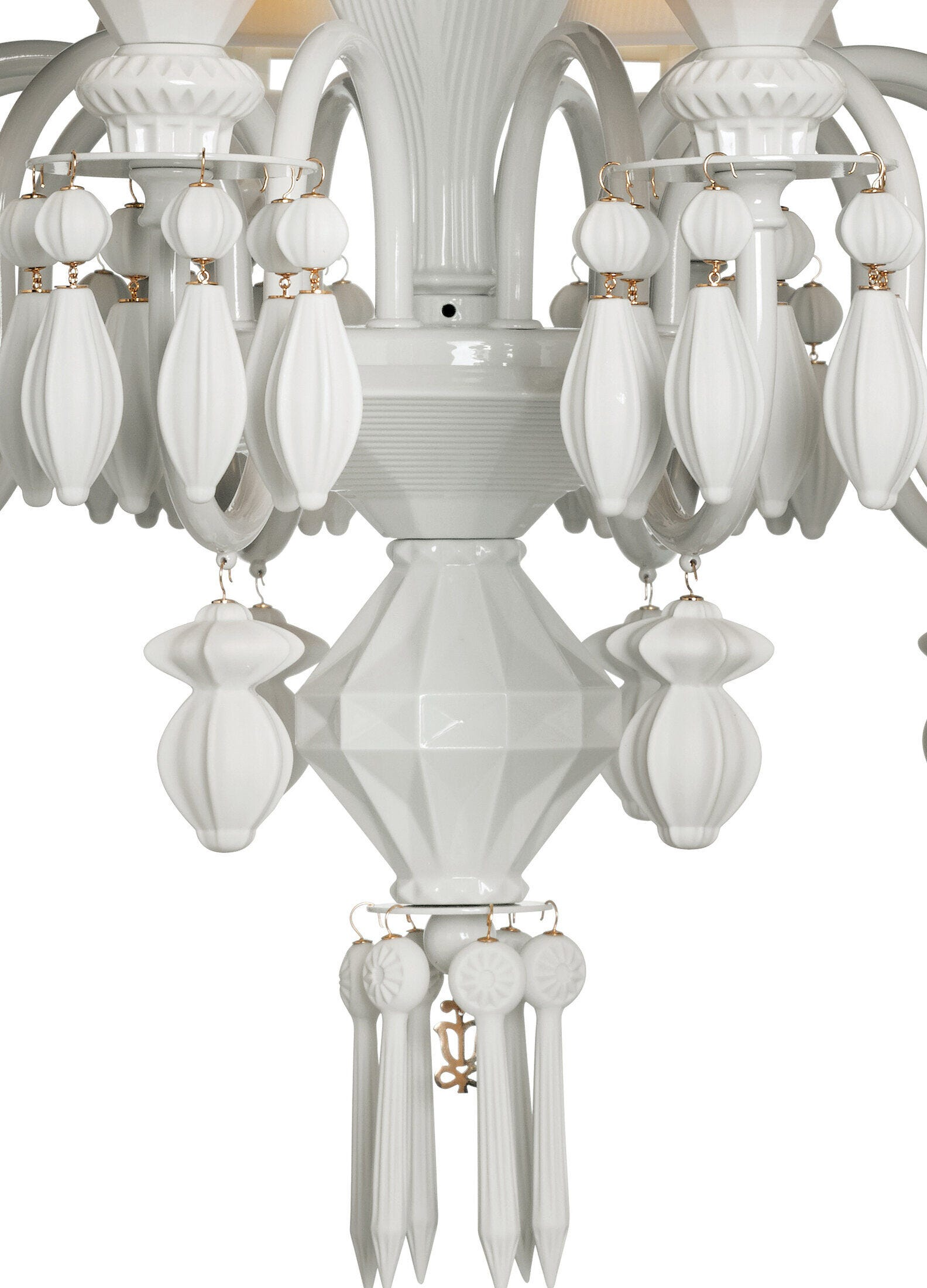 Lladró - Belle de Nuit 12 Lights Chandelier - White