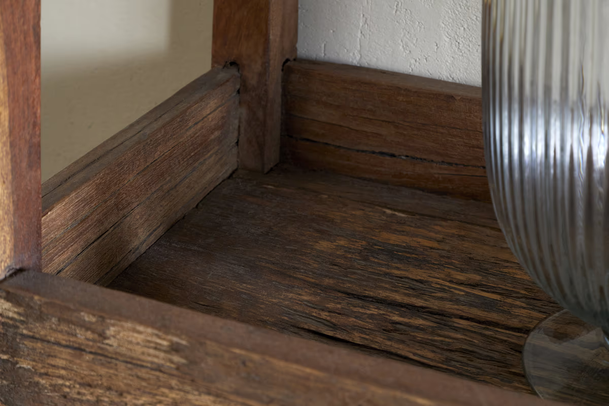 Nkuku - Akara Reclaimed Wood Storage Caddy - Natural