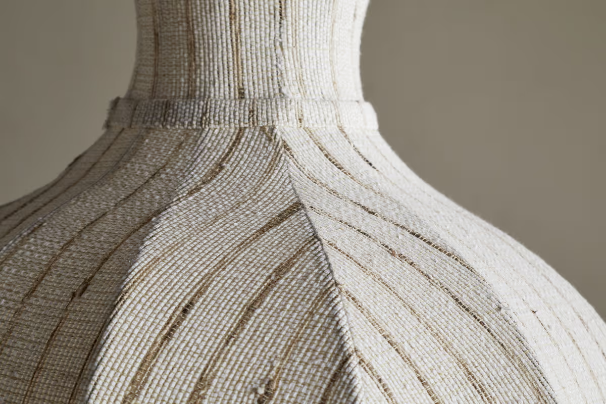 Nkuku - Kela Fabric Pendant - Off White