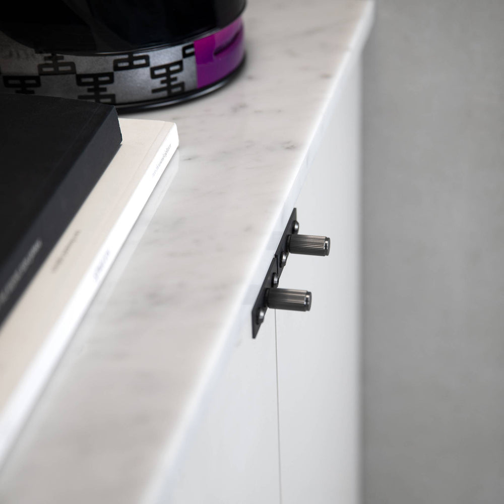 Buster & Punch - Furniture Knob Linear - Plate - Gun Metal