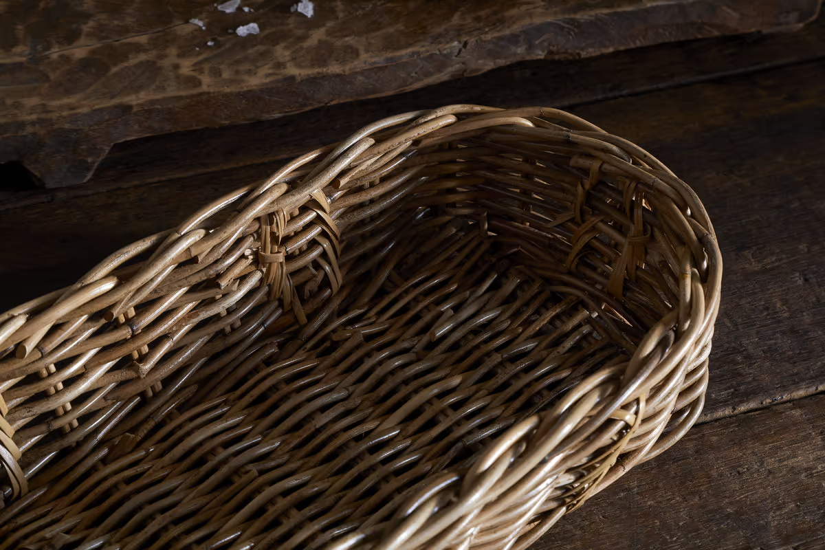 Nkuku - Bersama Rattan Bread Basket - Natural
