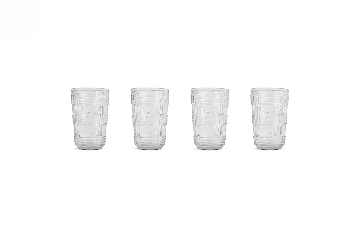 Nkuku - Kaanch Highball - Clear - (Set of 4)