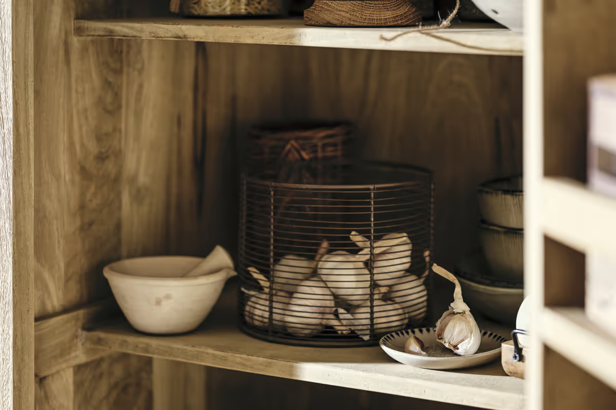 Nkuku - Vivan Grooved Pantry Cupboard - Natural