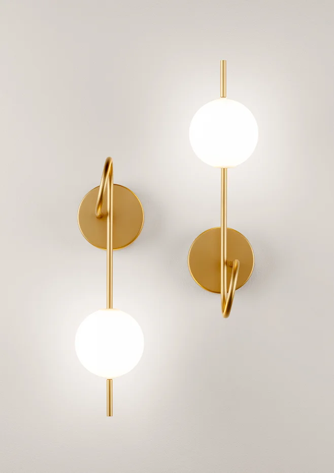 Estiluz - Loop Wall Lights - 4120 - 20 Metallic Gold