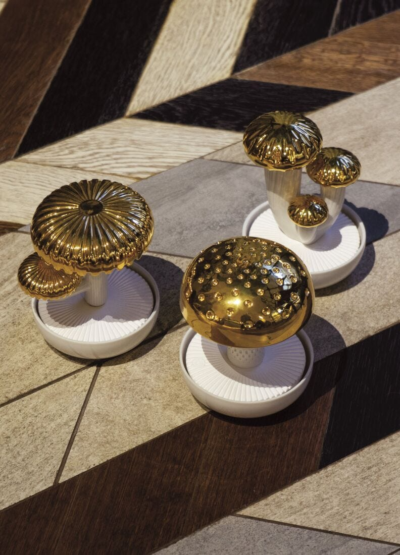 Lladró - Boletus 1 Diffuser - Gold - On the prairie Scent
