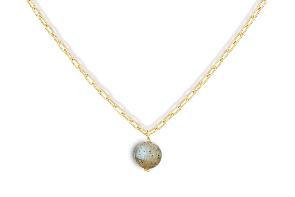 Nkuku - Marai Labradorite Necklace - Labradorite & Gold